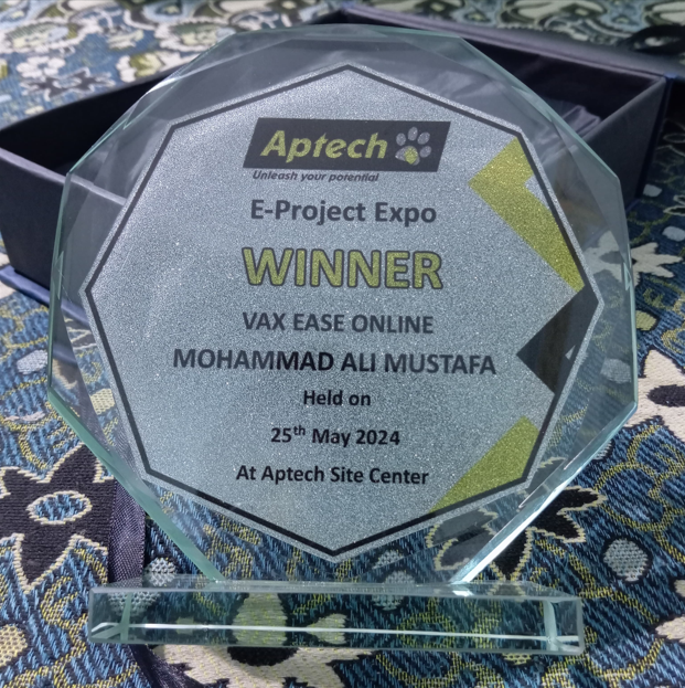 E-Project Expo 2024 – VaxEase Online - Web Development Project by Mohammad Ali